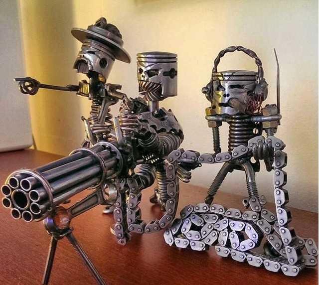 廢舊機械零件在大神手里變廢為寶